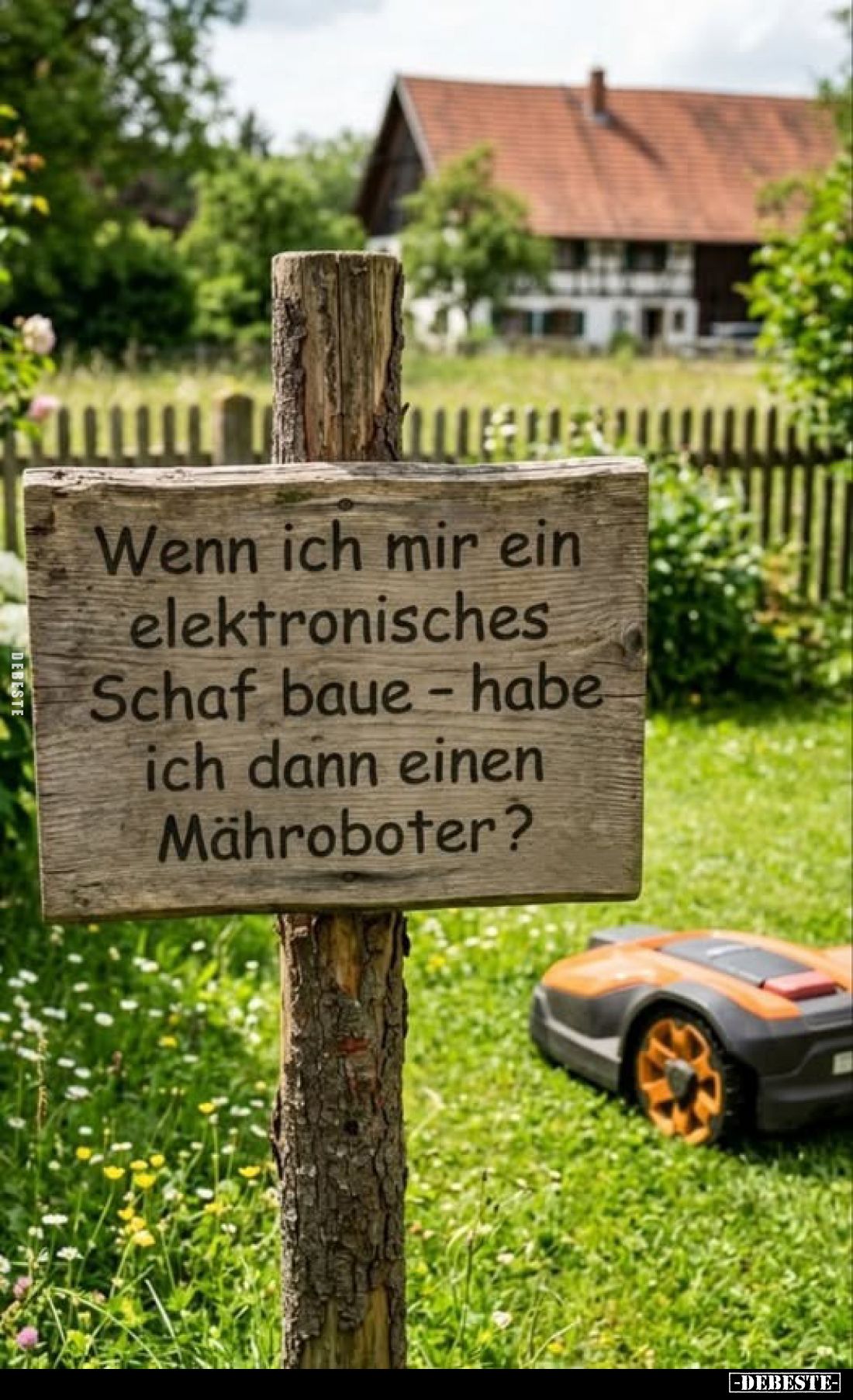 Wenn ich mir ein elektronisches Schaf baue - habe ich dann einen Mähroboter?