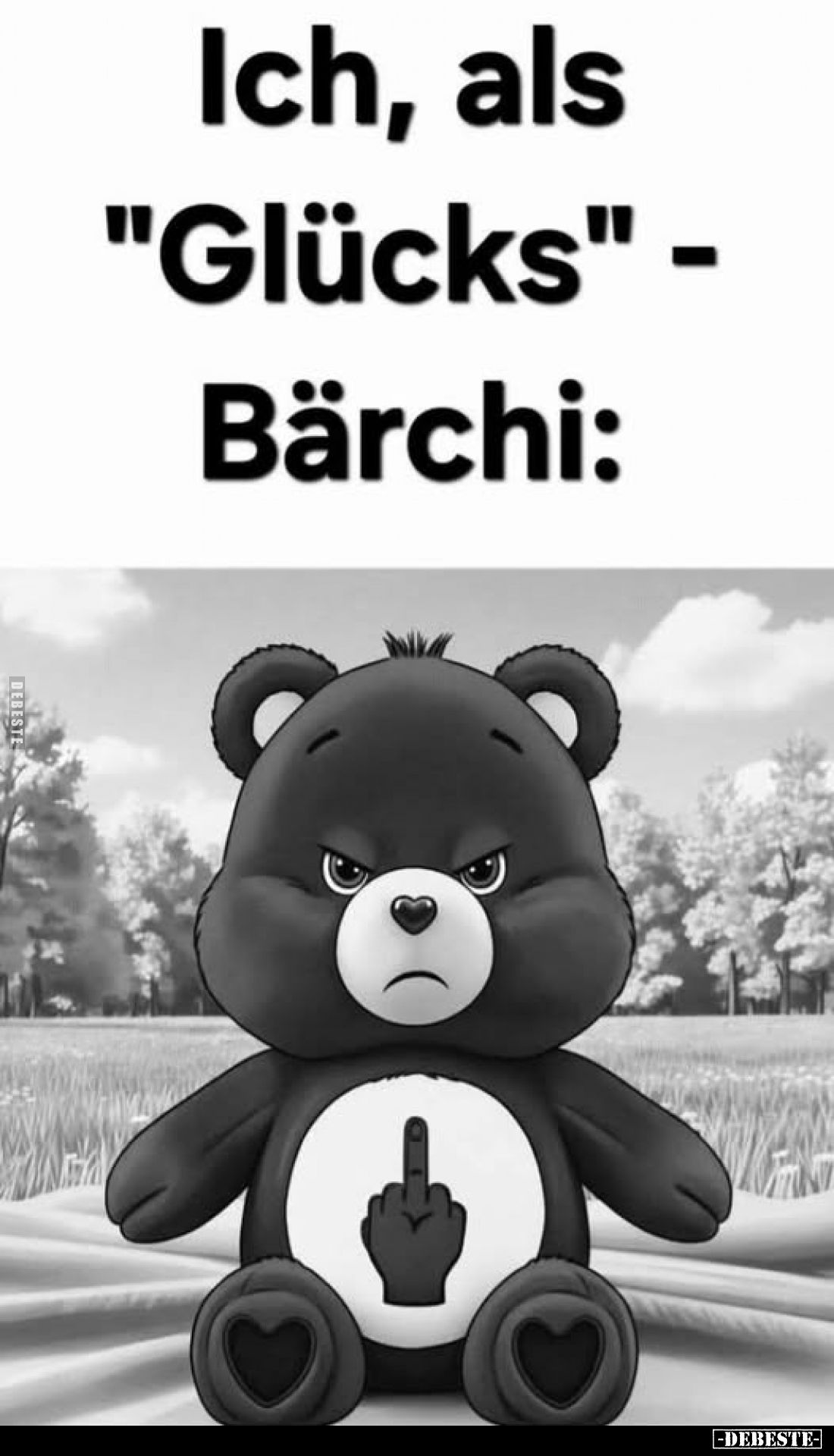 Ich, als "Glücks"-Bärchi: