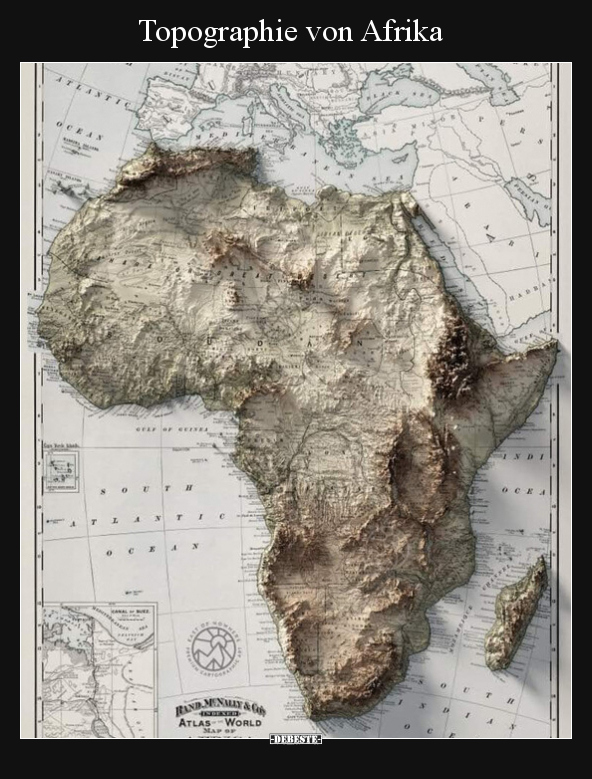 Topographie von Afrika - Lustige Bilder | DEBESTE.de
