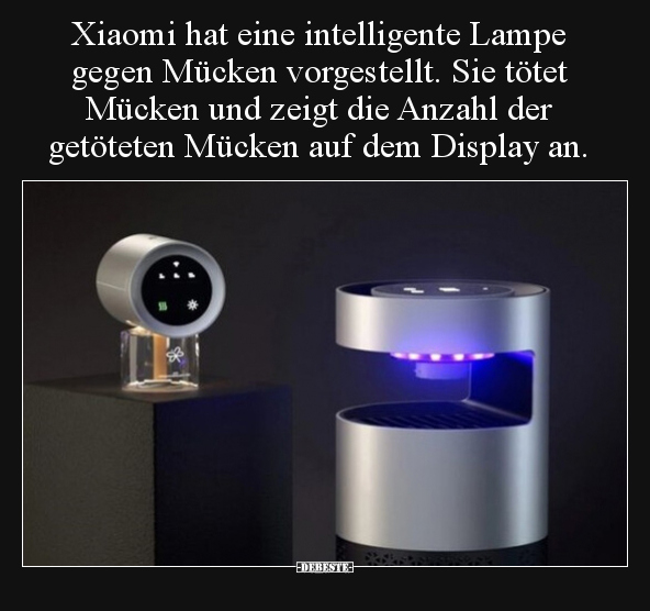 Xiaomi hat eine intelligente Lampe gegen Mücken.. - Lustige Bilder | DEBESTE.de