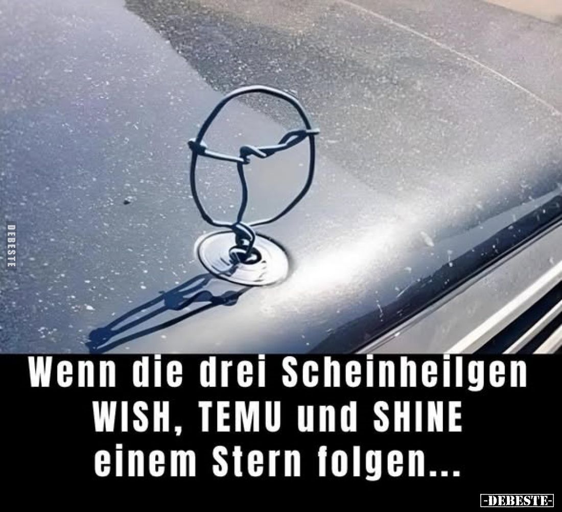 Wenn die drei Scheinheilgen WISH, TEMU und SHINE einem Stern folgen...