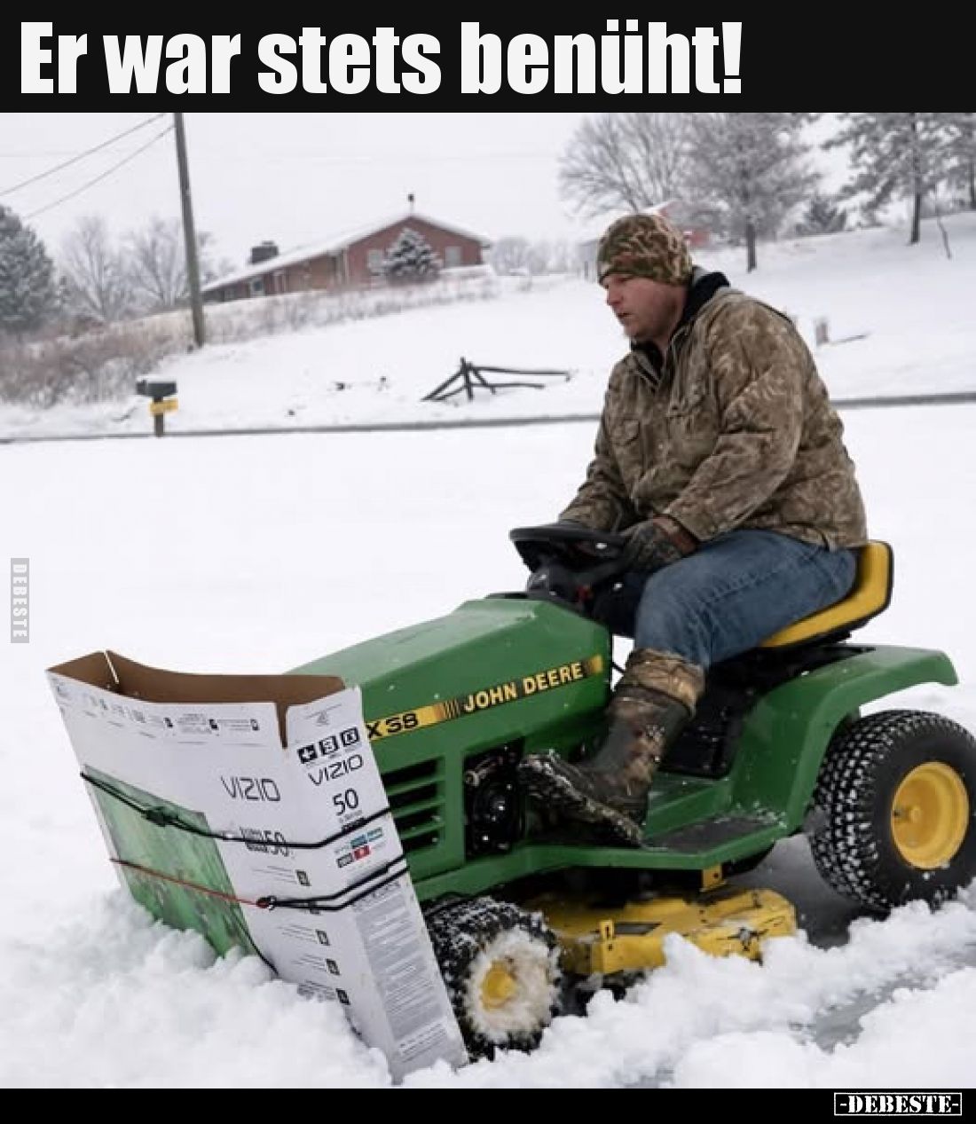 Er war stets benüht!