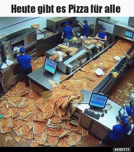 Heute gibt es Pizza für alle.. - Lustige Bilder | DEBESTE.de