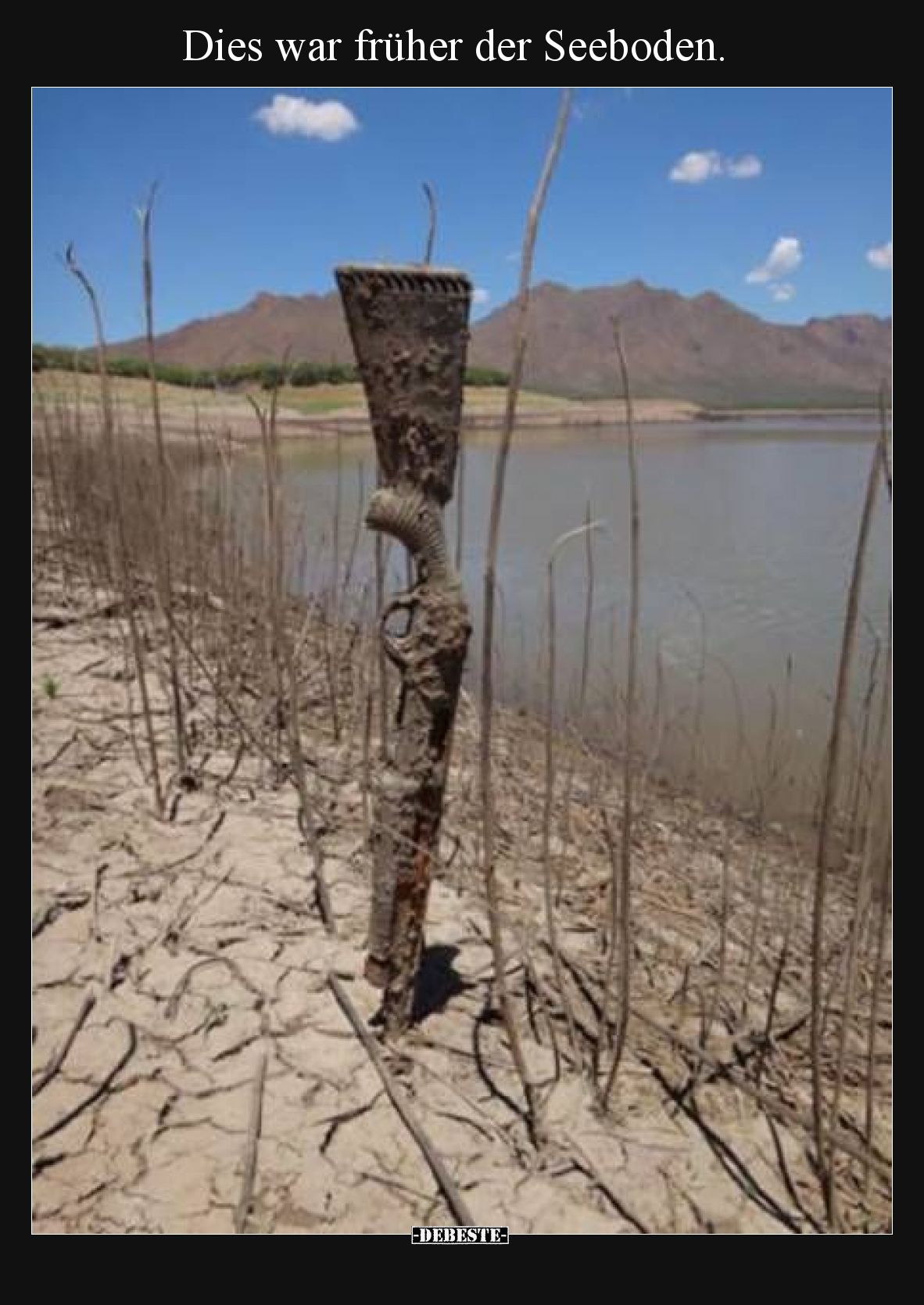 Dies war früher der Seeboden.