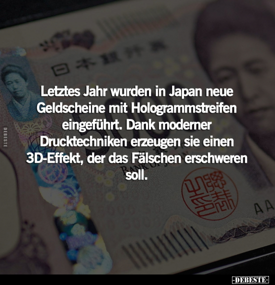 Japan, Neue, Geldscheine