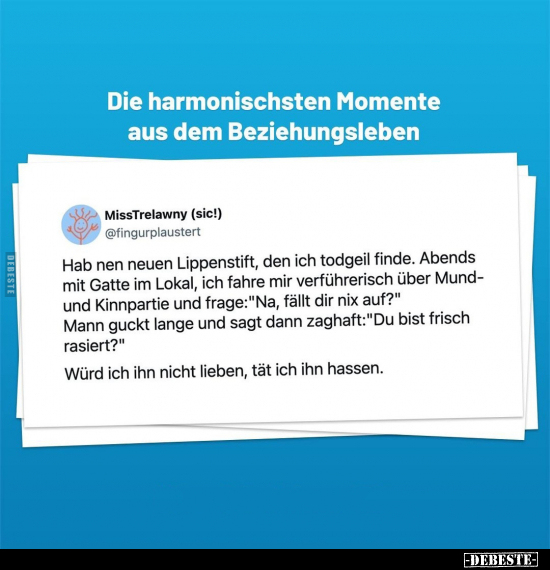 Die harmonischsten Momente aus dem Beziehungsleben.. - Lustige Bilder | DEBESTE.de