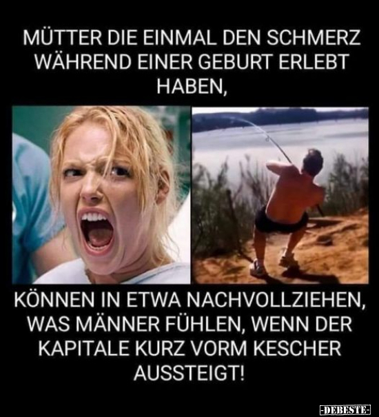 Mütter, die einmal den Schmerz während einer Geburt erlebt..