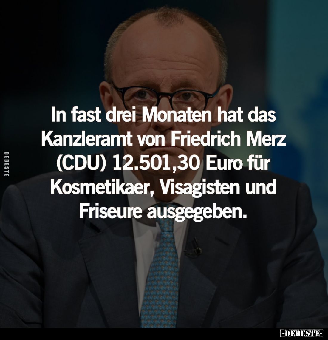 In fast drei Monaten hat das Kanzleramt von Friedrich Merz (CDU) 12.501,30 Euro für Kosmetikaer, Visagisten und Friseure ausg...