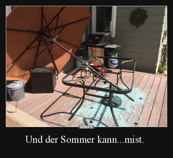 Und der Sommer kann...mist.