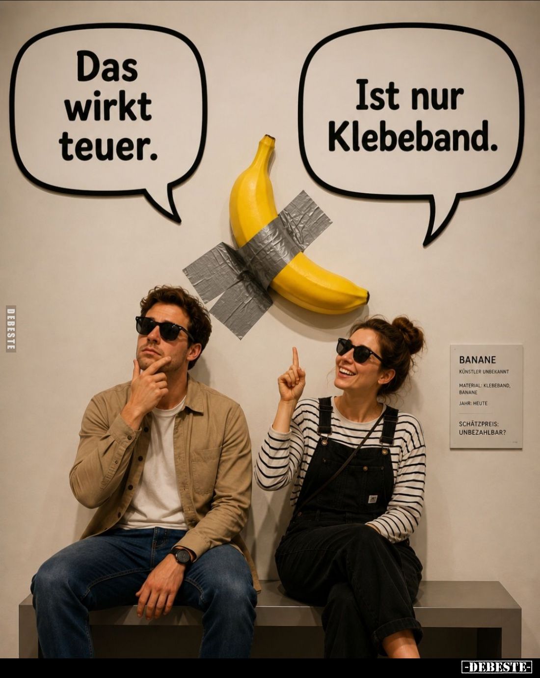 Das wirkt teuer. -
Ist nur Klebeband.