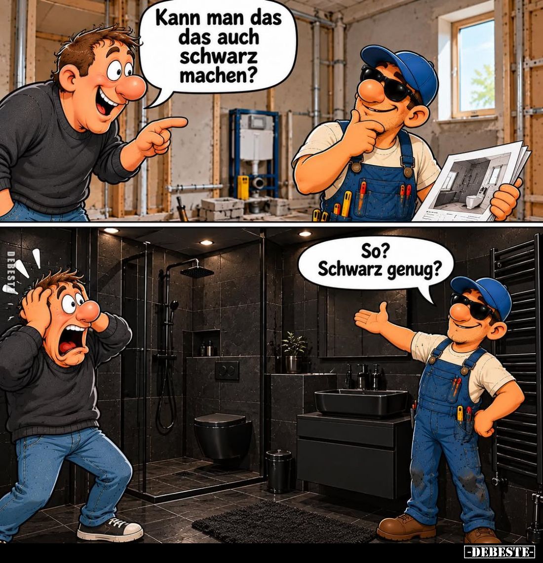 Kann man das das auch schwarz machen? -
So? Schwarz genug?