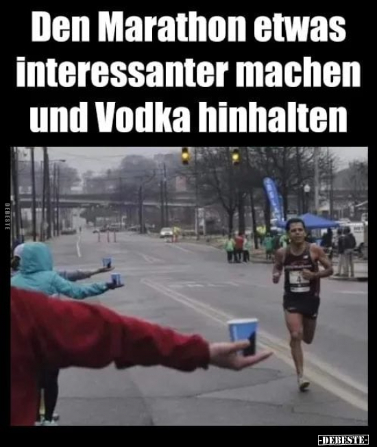 Den Marathon etwas interessanter machen.. - Lustige Bilder | DEBESTE.de