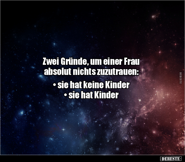 Zwei Gründe, um einer Frau absolut nichts zuzutrauen... - Lustige Bilder | DEBESTE.de