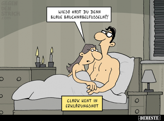 Wieso hast du denn blaue Bauchnabelfusseln?!.. - Lustige Bilder | DEBESTE.de