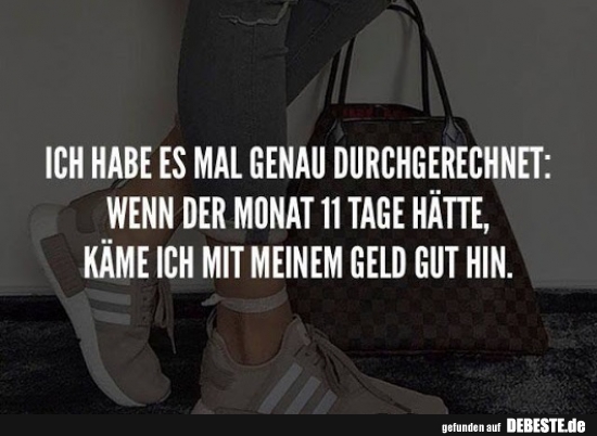 Ich habe es mal genau durchgerechnet..