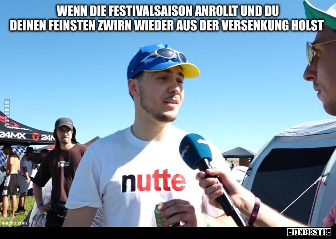 Wenn die Festivalsaison anrollt und du deinen feinsten Zwirn wieder aus der Versenkung holst.