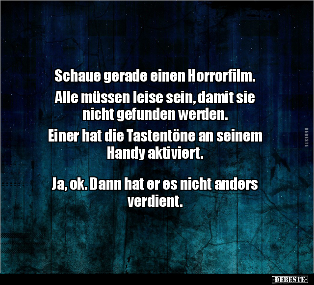 Schaue gerade einen Horrorfilm.. - Lustige Bilder | DEBESTE.de