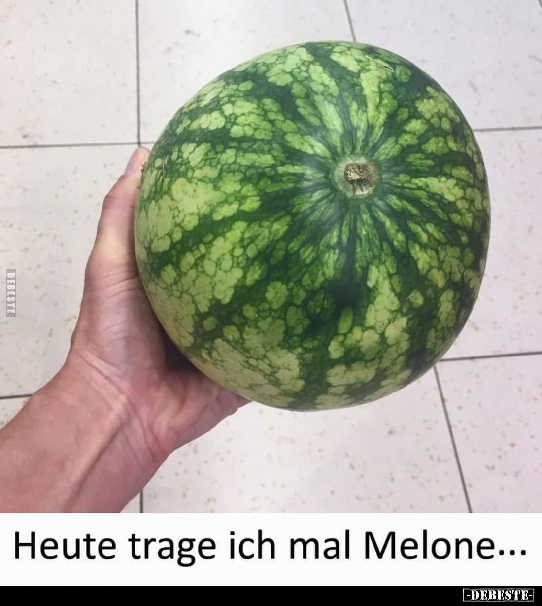 Heute trage ich mal Melone...