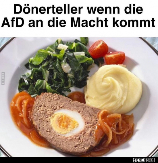 Dönerteller wenn die AfD an die Macht kommt.. - Lustige Bilder | DEBESTE.de