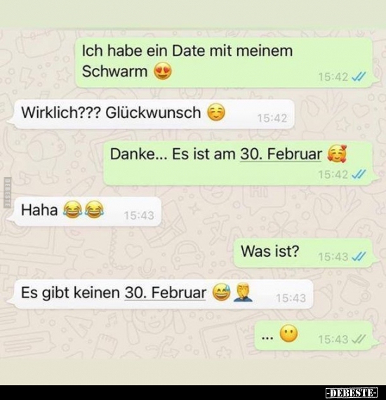 Ich habe ein Date mit meinem Schwarm..