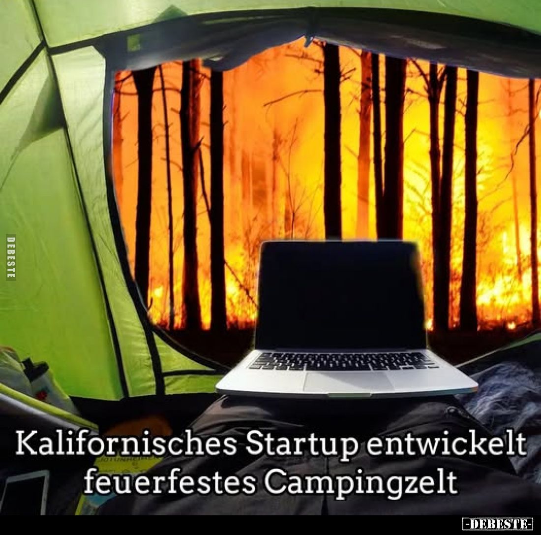 Kalifornisches Startup entwickelt feuerfestes Campingzelt.