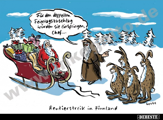 Rentierstreik in Finnland... - Lustige Bilder | DEBESTE.de