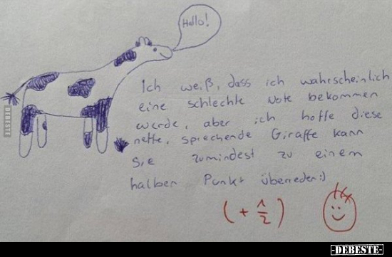Ich weiß, dass ich wahrscheinlich eine schlechte Note.. - Lustige Bilder | DEBESTE.de