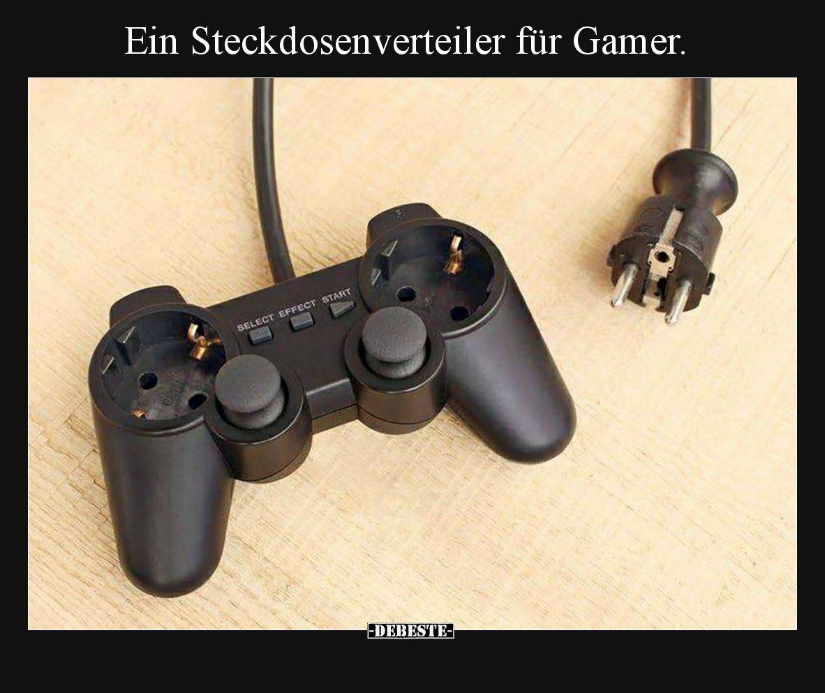 Ein Steckdosenverteiler für Gamer... - Lustige Bilder | DEBESTE.de