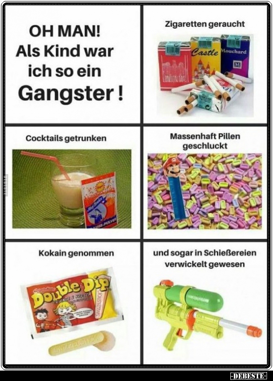 OH MAN! Als Kind war ich so ein Gangster! - Lustige Bilder | DEBESTE.de