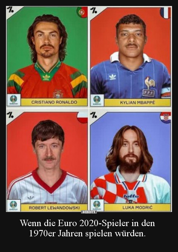 Wenn die Euro 2020-Spieler in den 1970er Jahren spielen.. - Lustige Bilder | DEBESTE.de