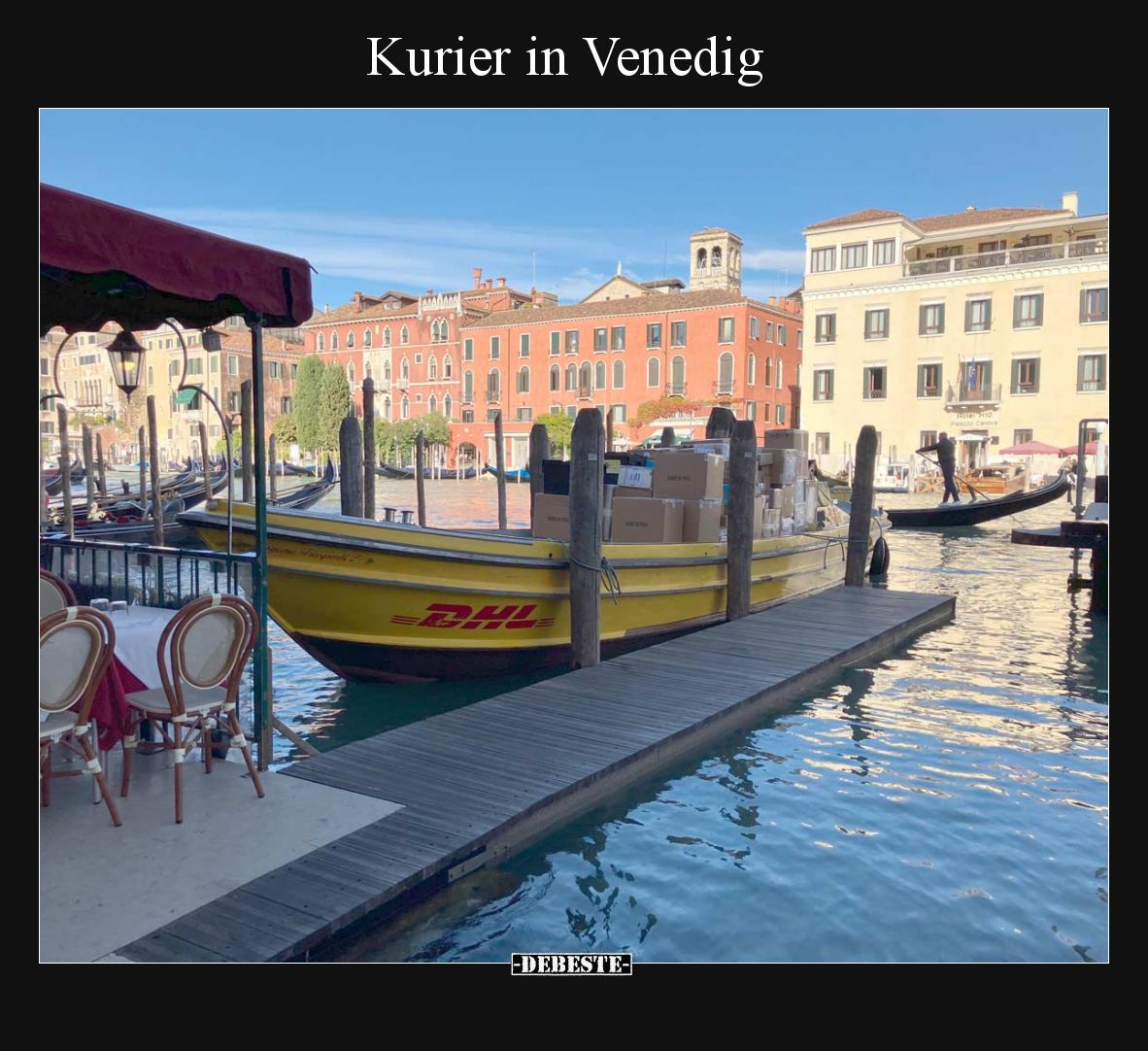 Kurier in Venedig