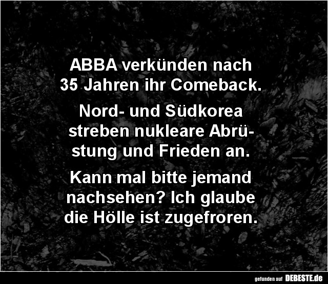 ABBA verkünden nach 35 Jahren ihr Comeback... - Lustige Bilder | DEBESTE.de