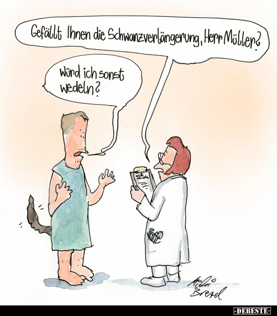 Gefällt Ihnen die Schwanzverlängerung, Herr Müller?.. - Lustige Bilder | DEBESTE.de