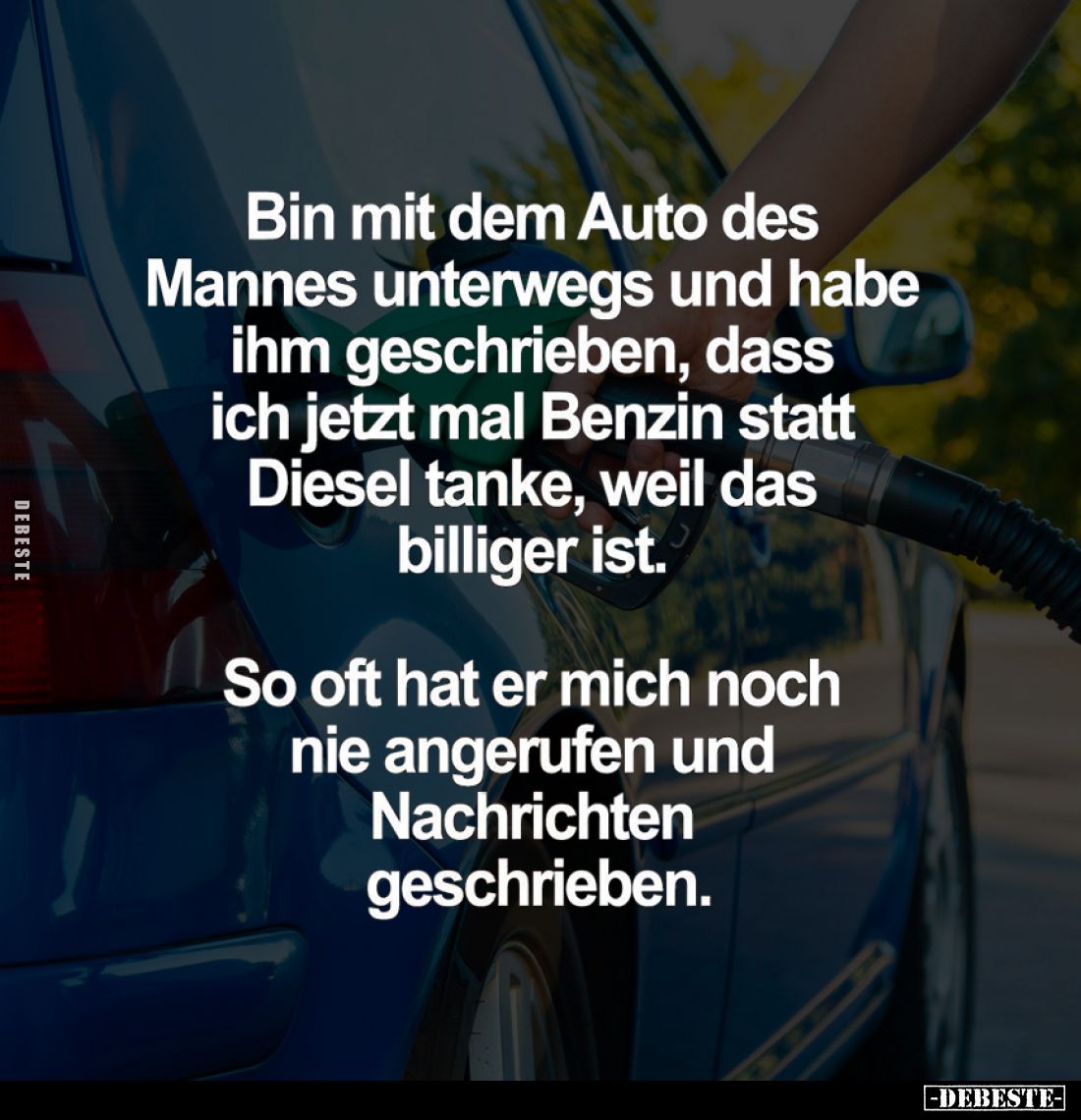 Bin mit dem Auto des Mannes unterwegs... - Lustige Bilder | DEBESTE.de