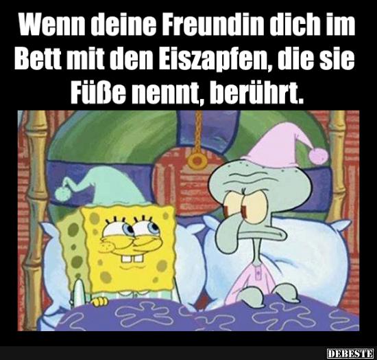 Wenn deine Freundin dich im Bett mit den Eiszapfen.. - Lustige Bilder | DEBESTE.de