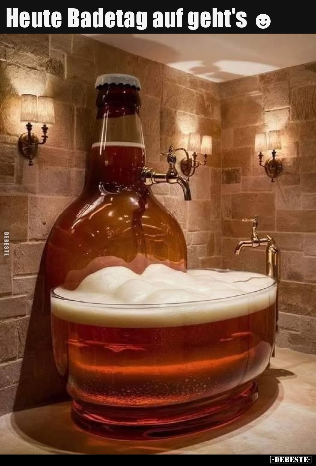 Heute Badetag auf geht's.