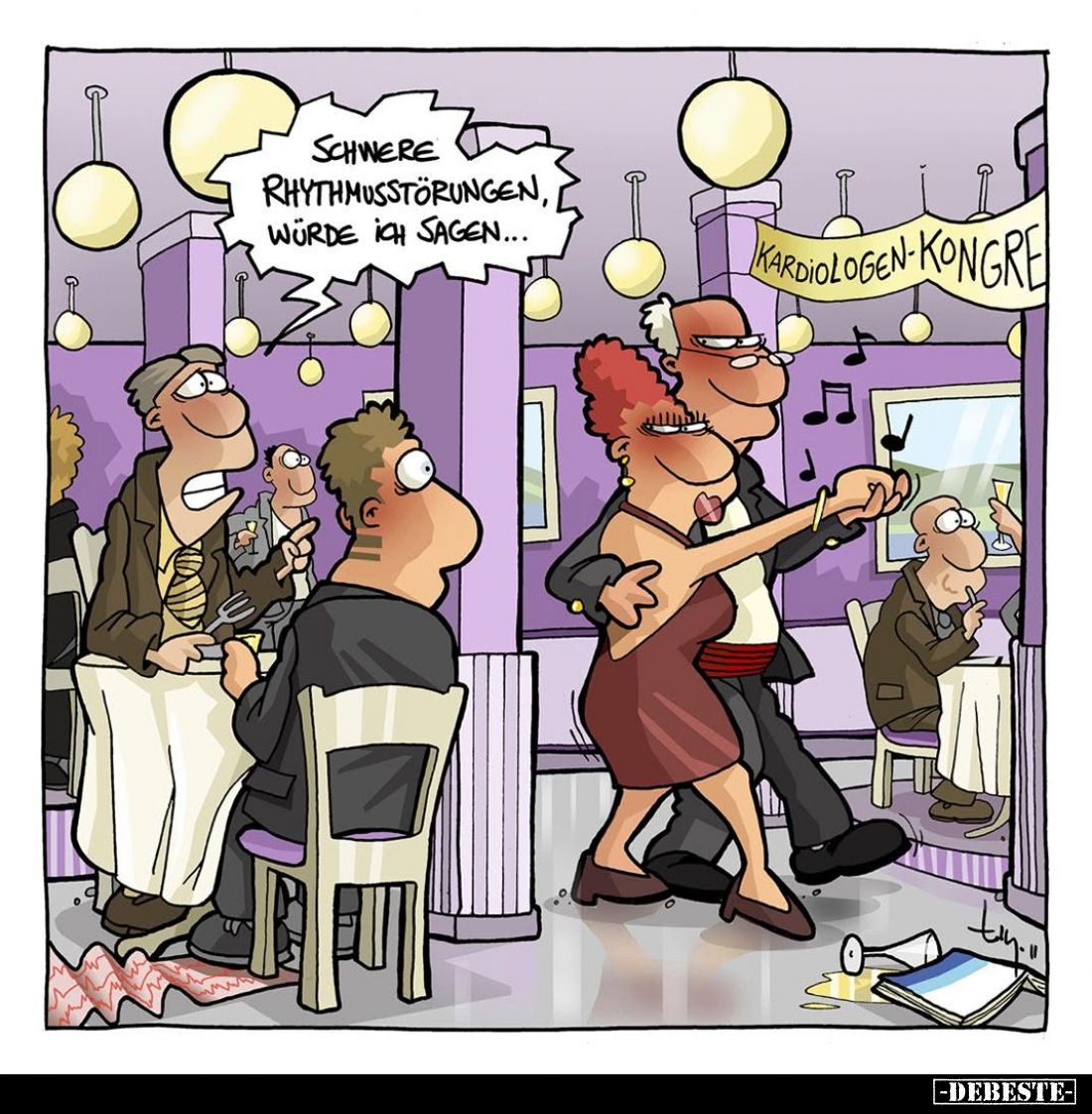 Schwere
Rhythmusstörungen, würde ich sagen...