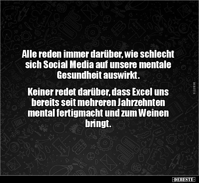 Alle reden immer darüber, wie schlecht sich Social Media.. - Lustige Bilder | DEBESTE.de