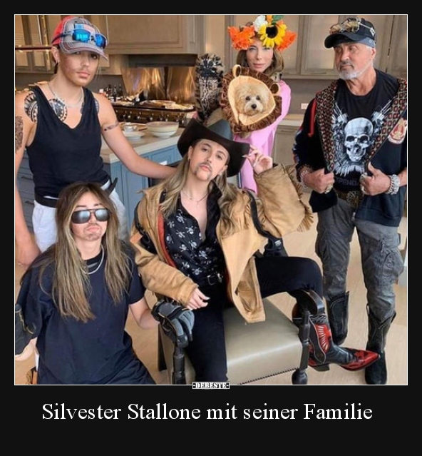 Silvester Stallone mit seiner Familie.. - Lustige Bilder | DEBESTE.de