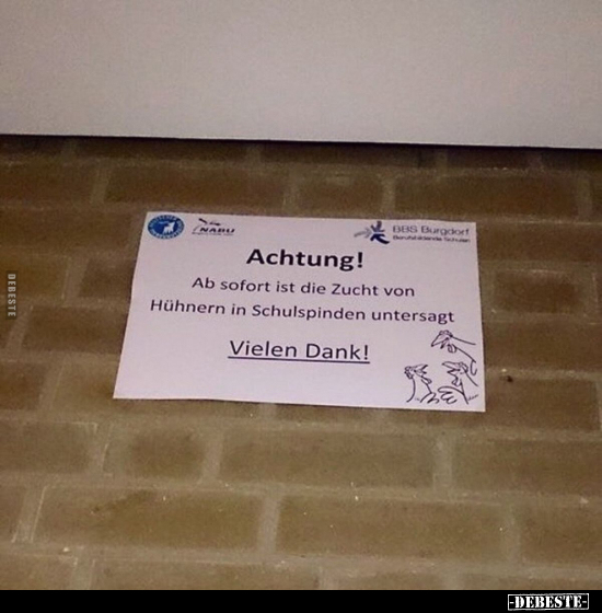 Achtung! Ab sofort ist die Zucht.. - Lustige Bilder | DEBESTE.de