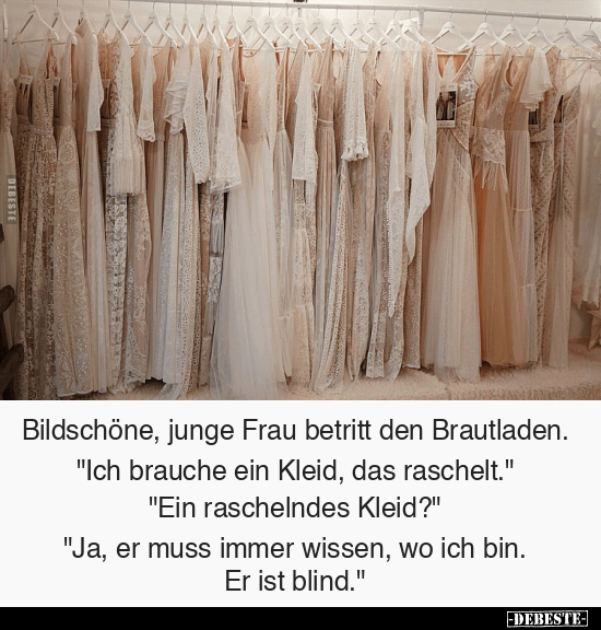 Bildschöne, junge Frau betritt den Brautladen.. - Lustige Bilder | DEBESTE.de