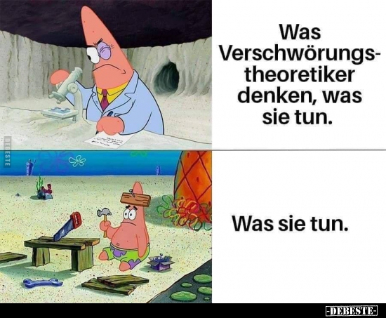 Was Verschwörungstheoretiker denken, was sie tun...