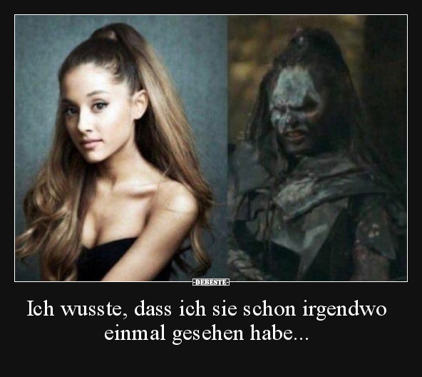 Ich wusste, dass ich sie schon irgendwo einmal gesehen..