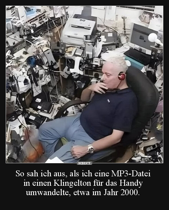 So sah ich aus, als ich eine MP3-Datei in einen Klingelton.. - Lustige Bilder | DEBESTE.de