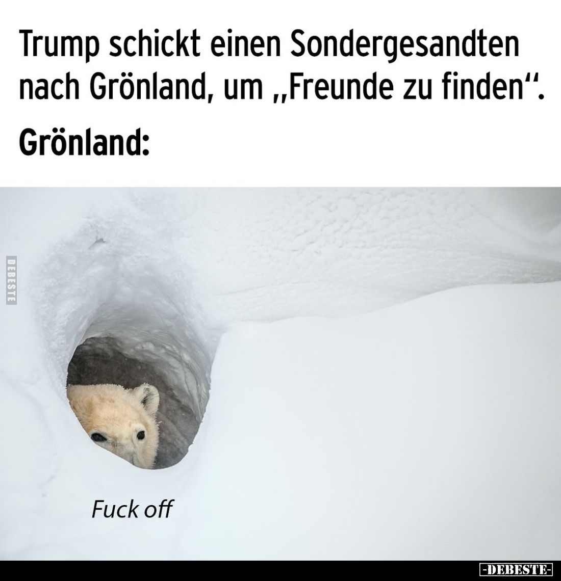 Trump schickt einen Sondergesandten nach Grönland, um "Freunde zu finden".
