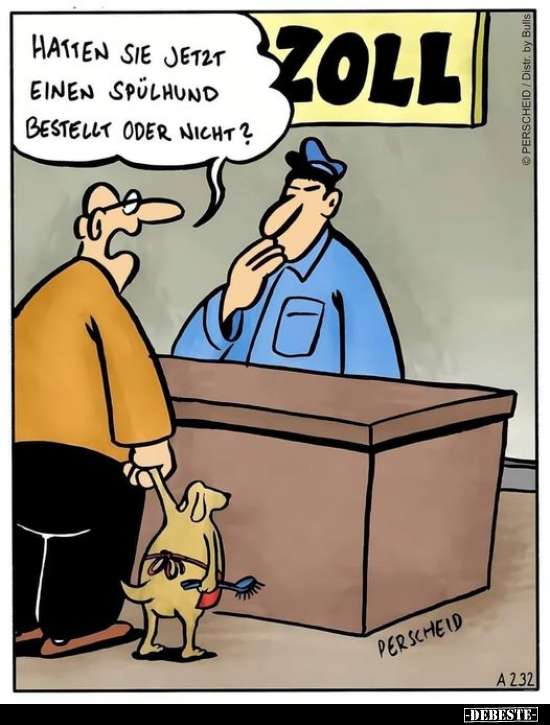 Hatten Sie jetzt einen Spülhund bestellt oder nicht?