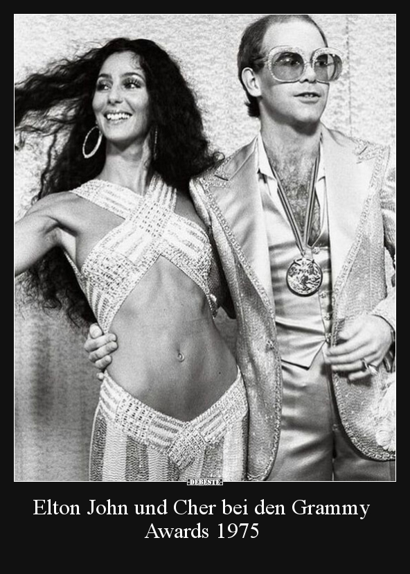 Elton John und Cher bei den Grammy Awards 1975.. - Lustige Bilder | DEBESTE.de