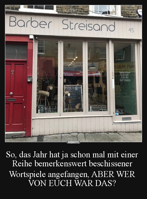 So, das Jahr hat ja schon mal mit einer Reihe bemerkenswert..