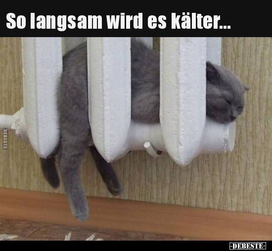 So langsam wird es kälter...
