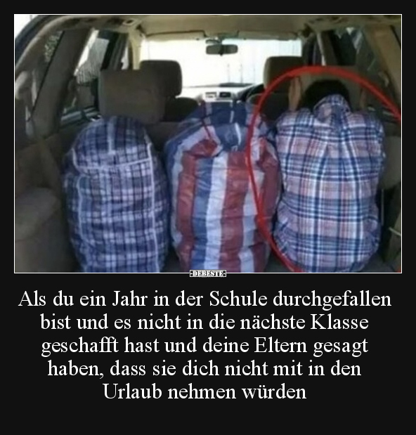 Als du ein Jahr in der Schule durchgefallen bist und es.. - Lustige Bilder | DEBESTE.de